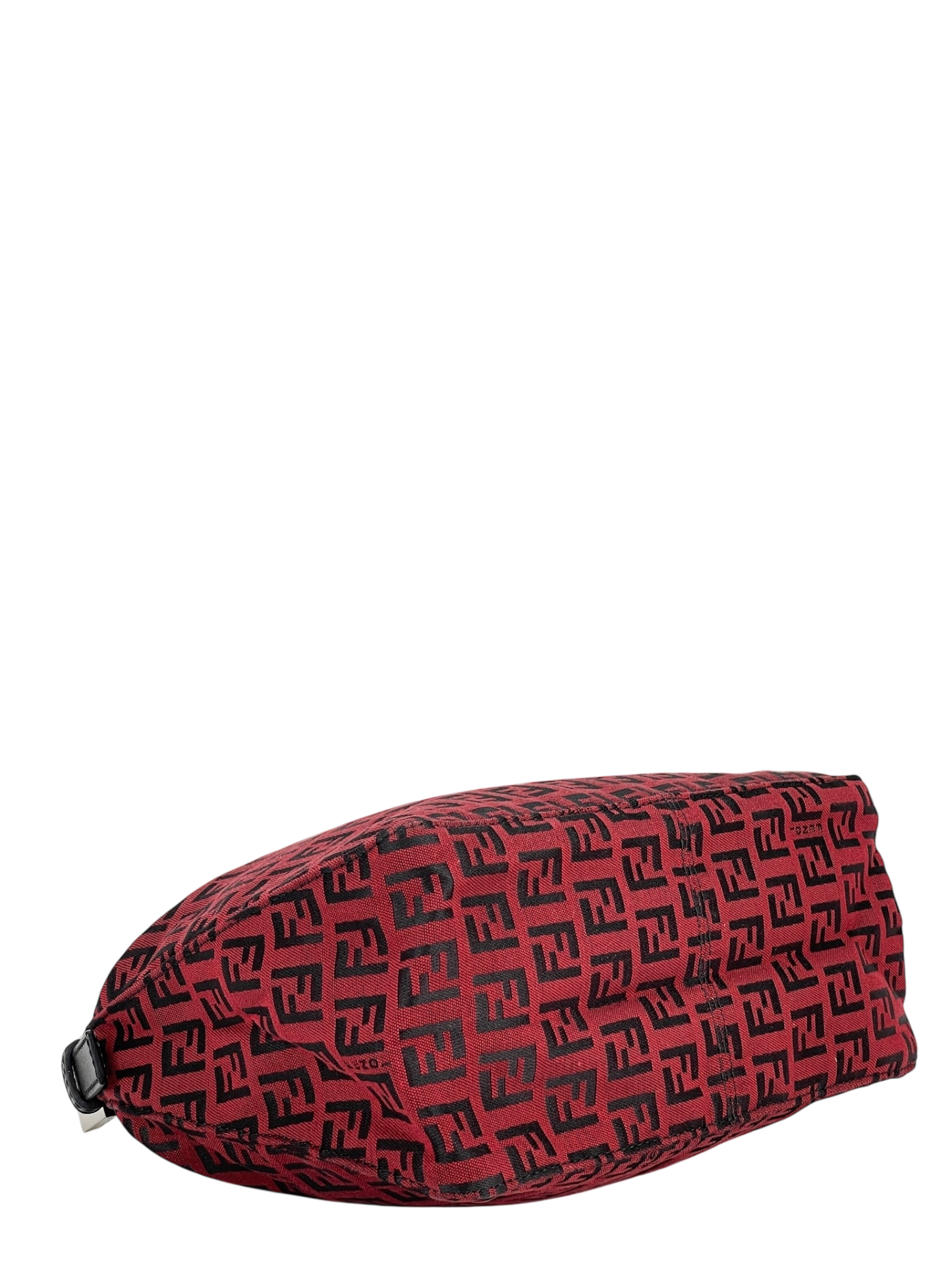 FENDI - Red Canvas Zucchino Handbag 