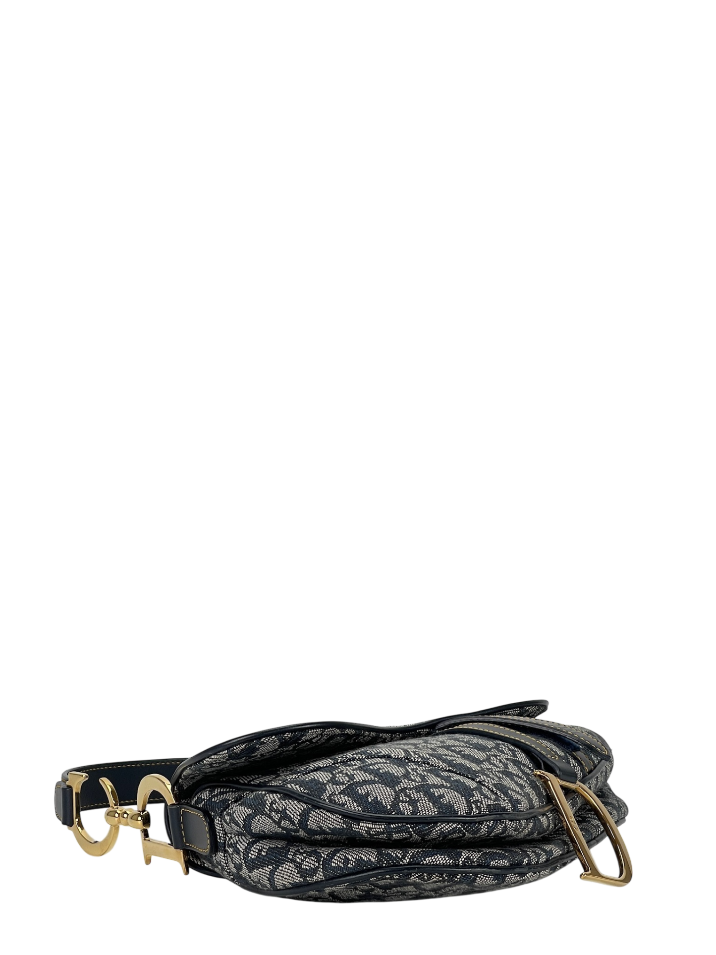 CHRISTIAN DIOR - Navy Trotter Saddle Handbag