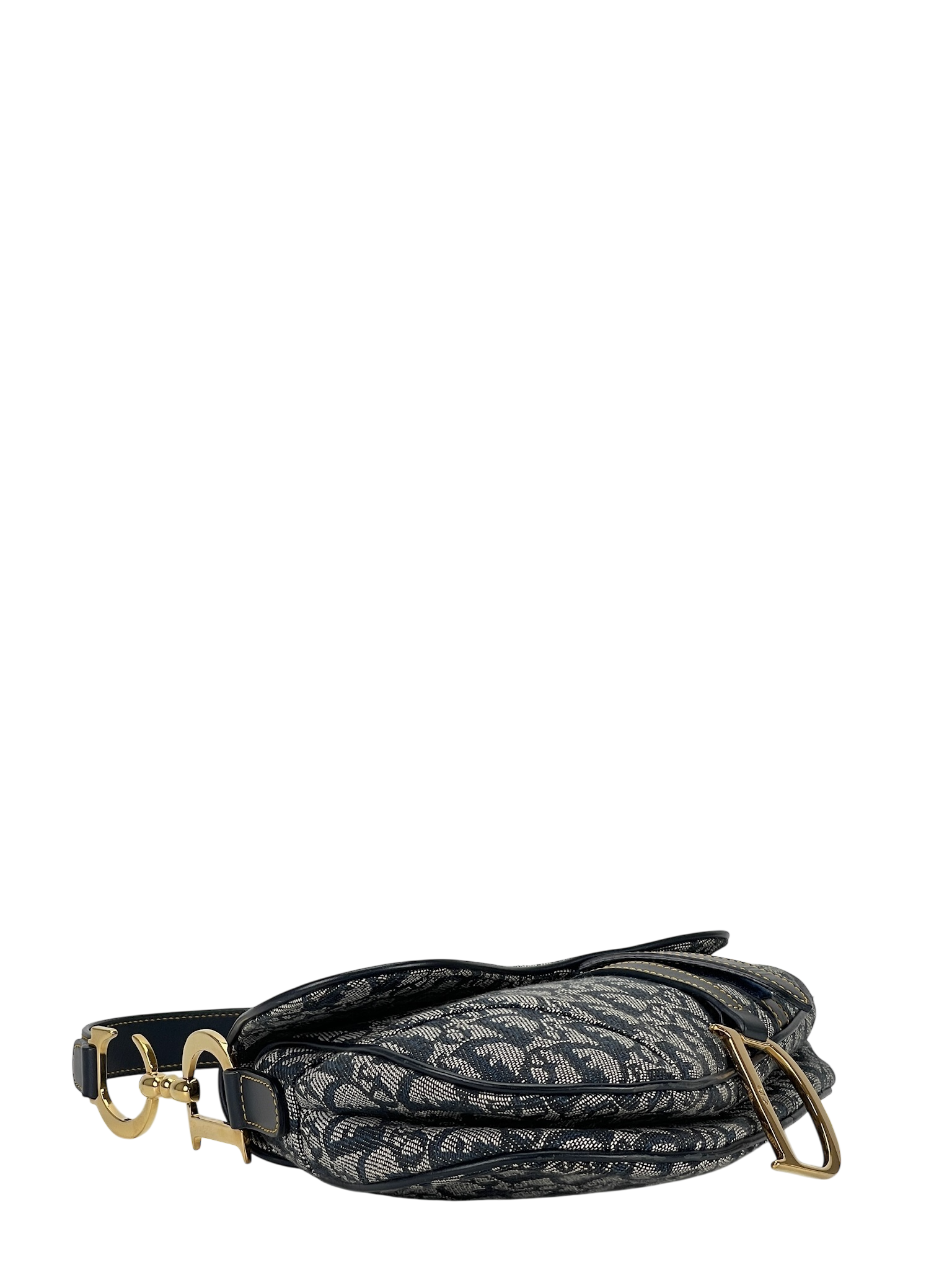 CHRISTIAN DIOR - Navy Trotter Saddle Handbag