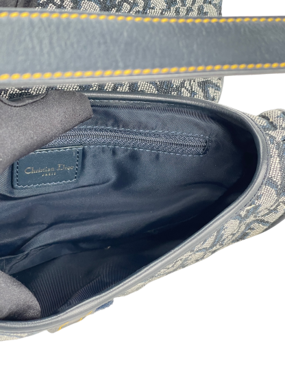 CHRISTIAN DIOR - Navy Trotter Saddle Handbag