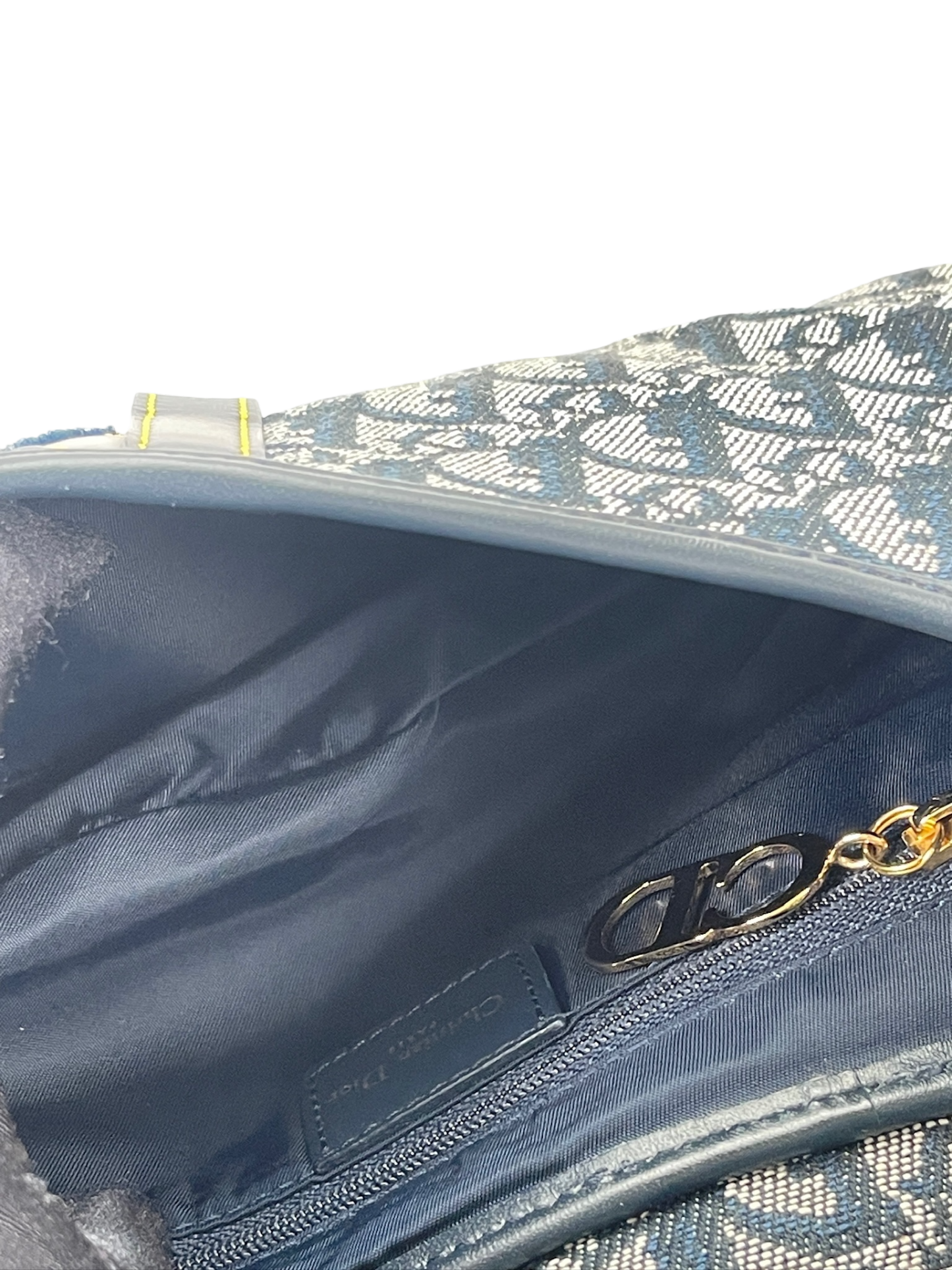 CHRISTIAN DIOR - Navy Trotter Saddle Handbag
