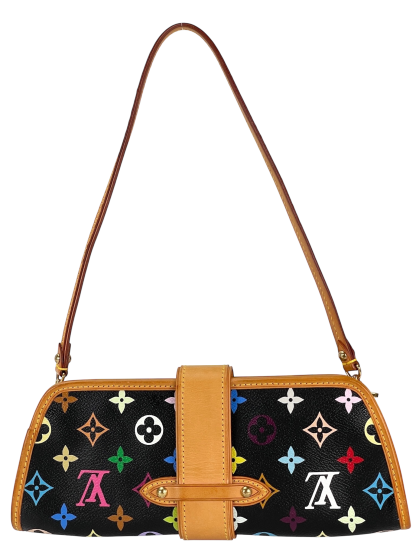 LOUIS VUITTON - Shirley Bron 2way Bag Black Monogram Multicolor