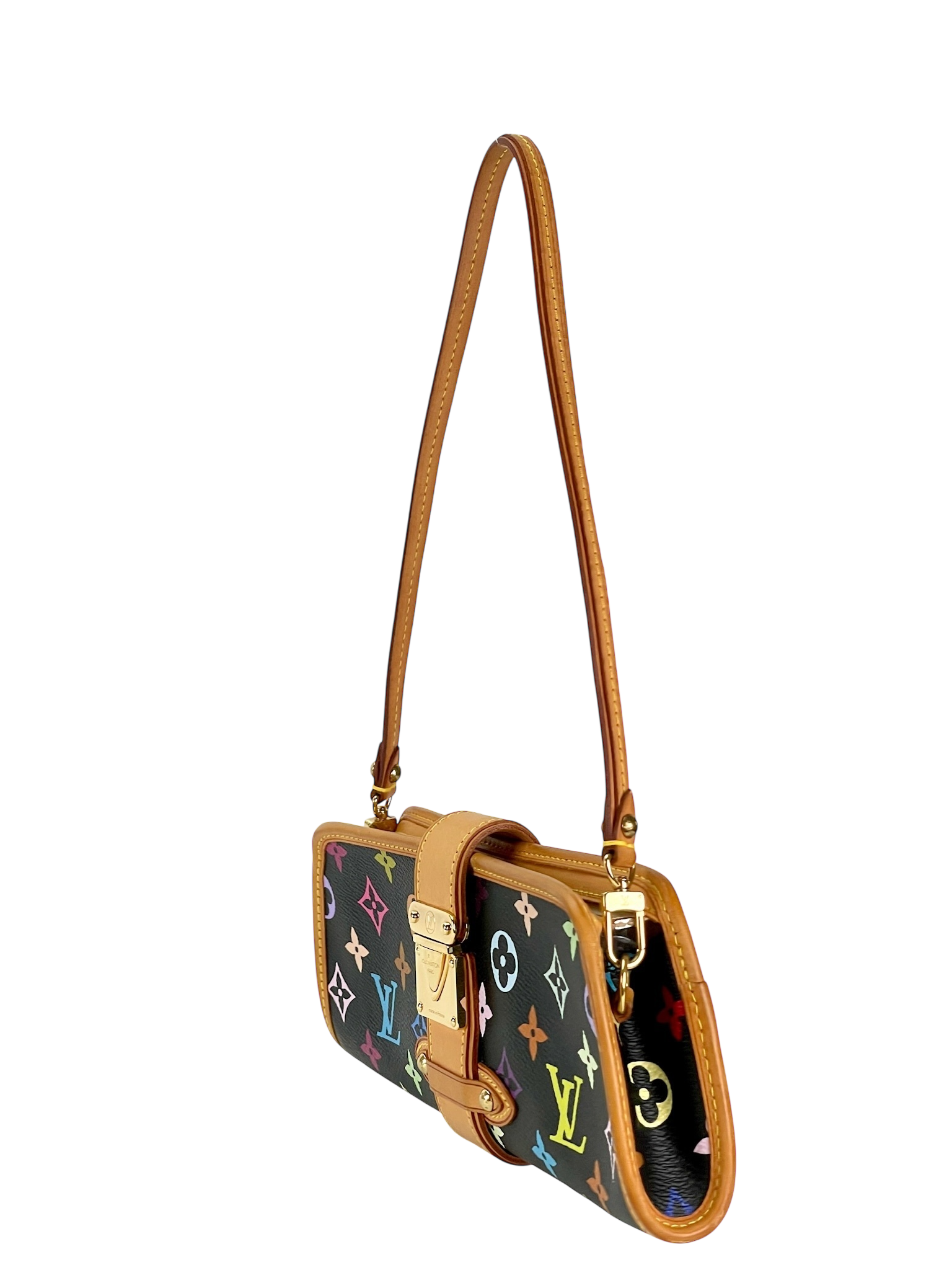 LOUIS VUITTON - Shirley Bron 2way Bag Black Monogram Multicolor