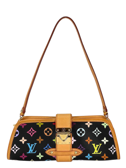 LOUIS VUITTON - Shirley Bron 2way Bag Black Monogram Multicolor