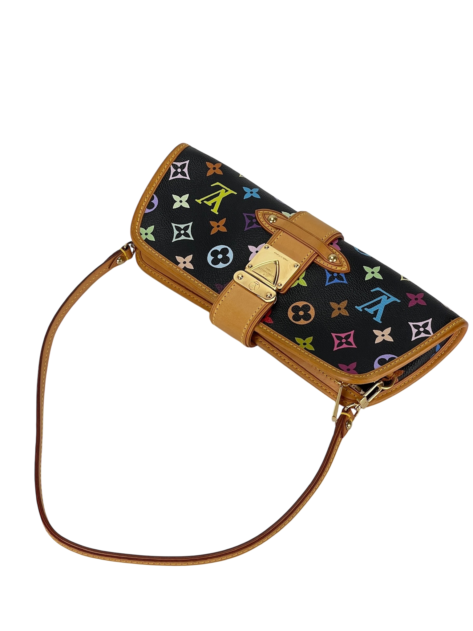 LOUIS VUITTON - Shirley Bron 2way Bag Black Monogram Multicolor
