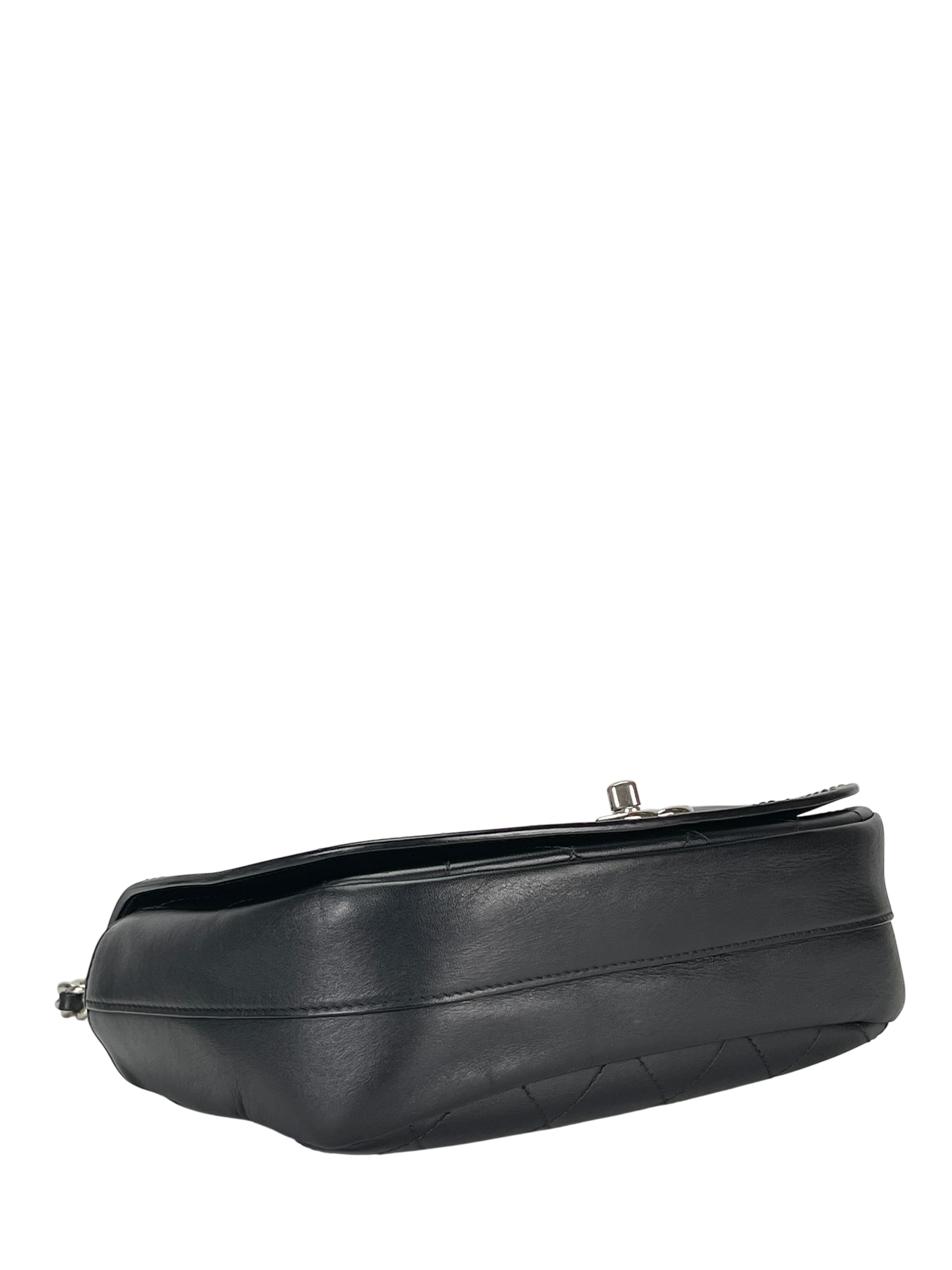 CHANEL - Black Calfskin Coco Mark 2WAY Shoulder Bag