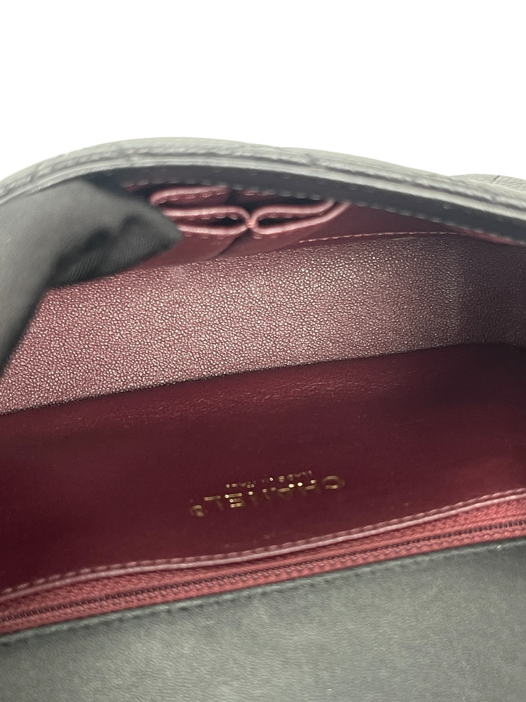 CHANEL - Black Caviar Matelasse CC Shoulder Bag