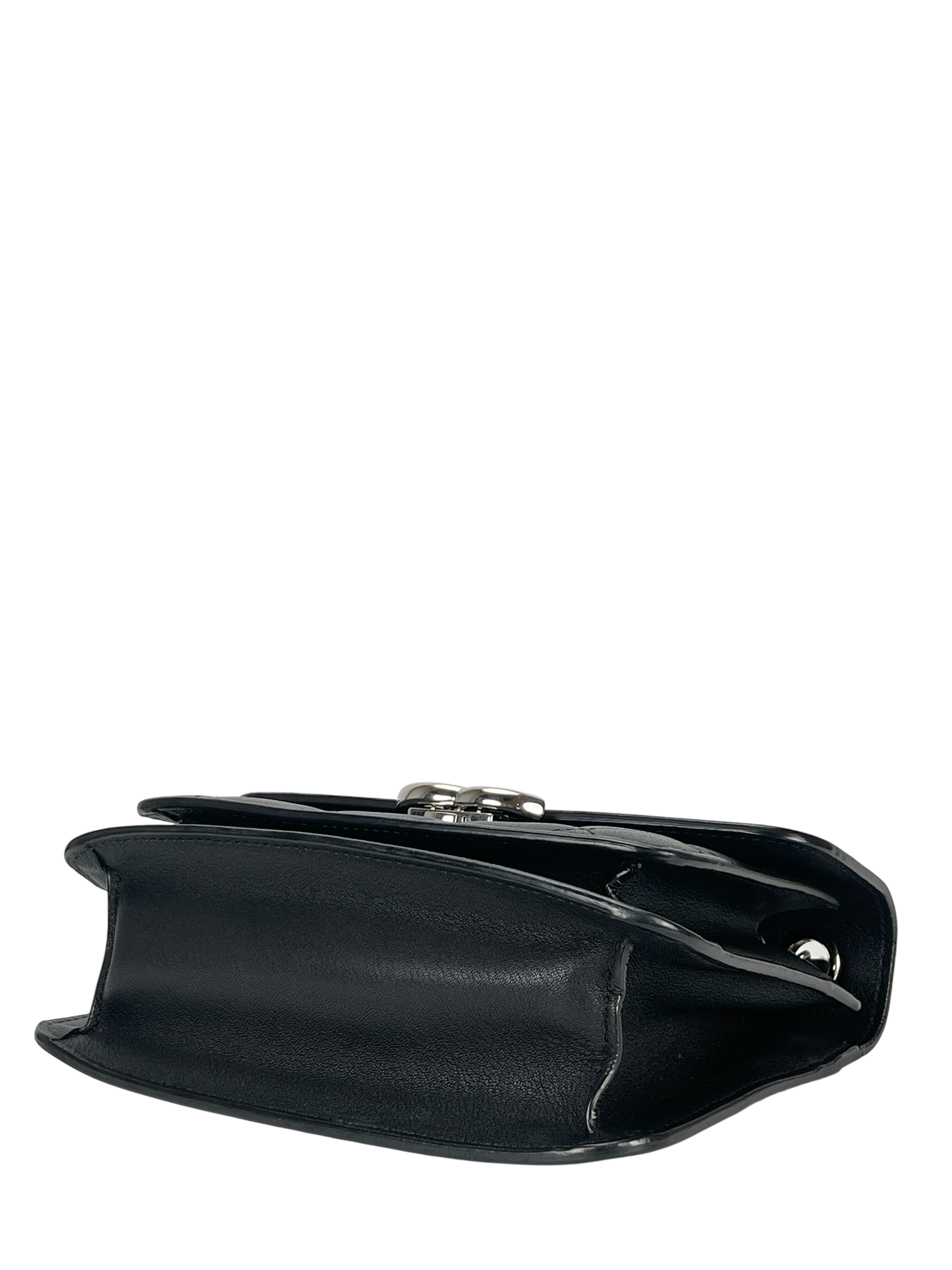 CHANEL - Black Calfskin Mini CC Box Flap Grained Bag