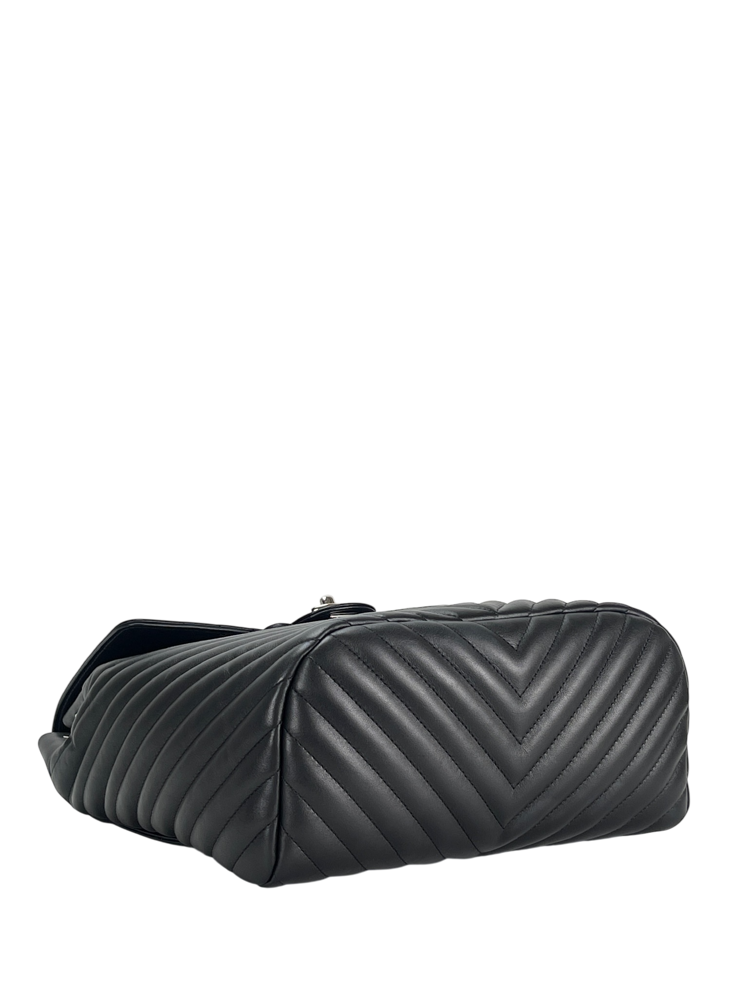 CHANEL -  Black Calfskin Coco Mark Backpack