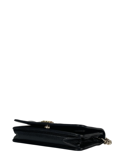 CHANEL - Black Caviar Wallet Quilted Boy On Chain (WOC)