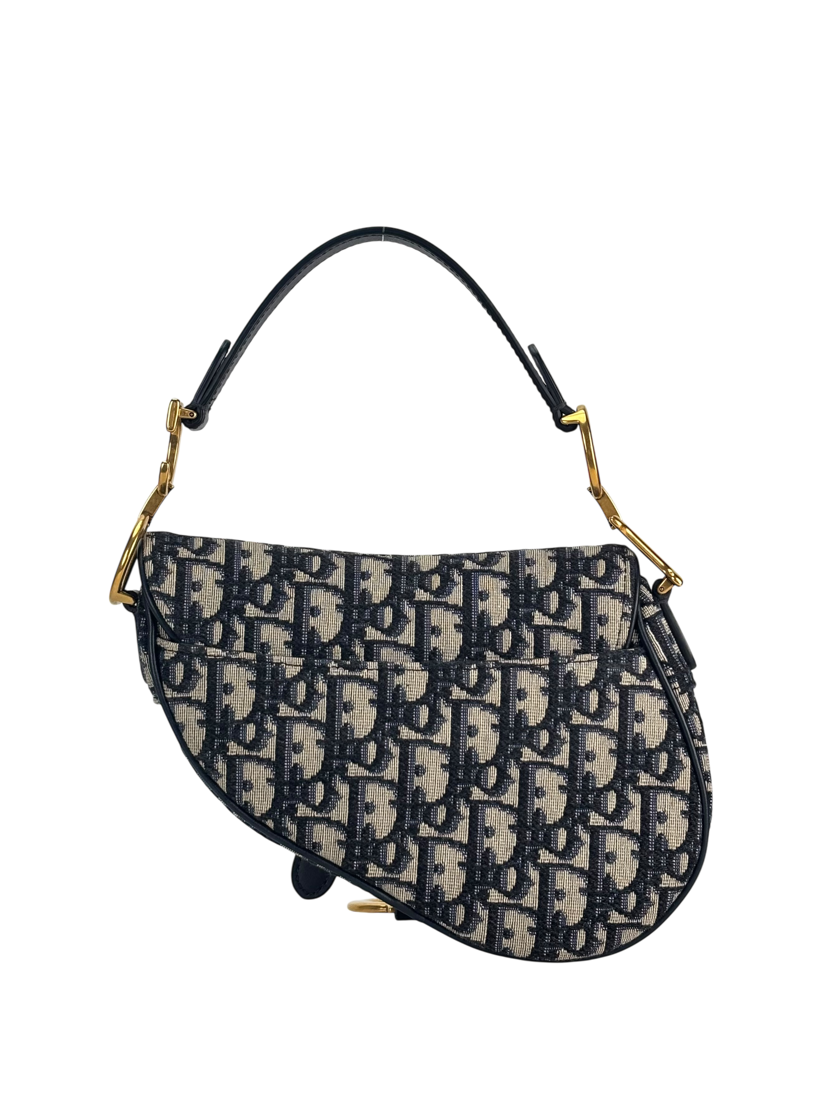 CHRISTIAN DIOR - Navy Trotter Saddle Handbag