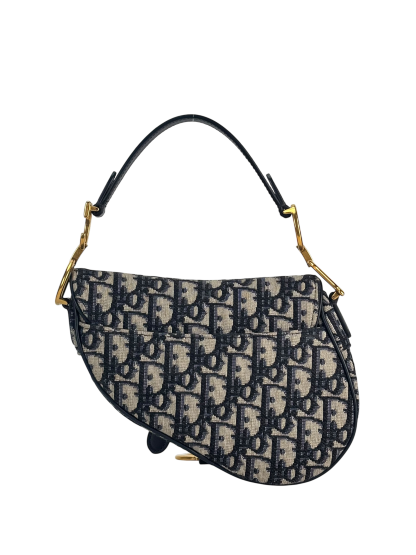 CHRISTIAN DIOR - Navy Trotter Saddle Handbag
