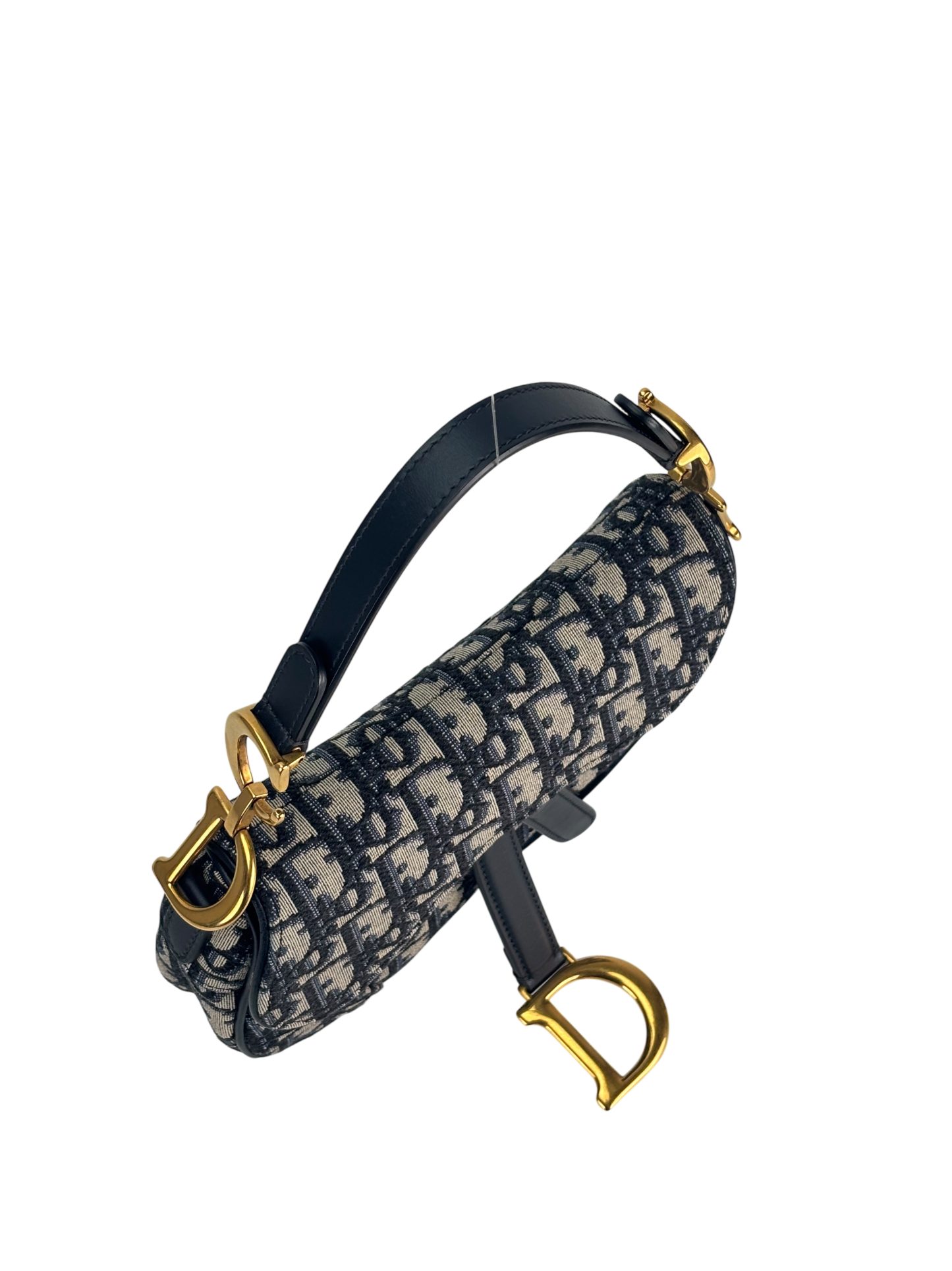 CHRISTIAN DIOR - Navy Trotter Saddle Handbag