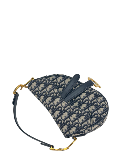 CHRISTIAN DIOR - Navy Trotter Saddle Handbag