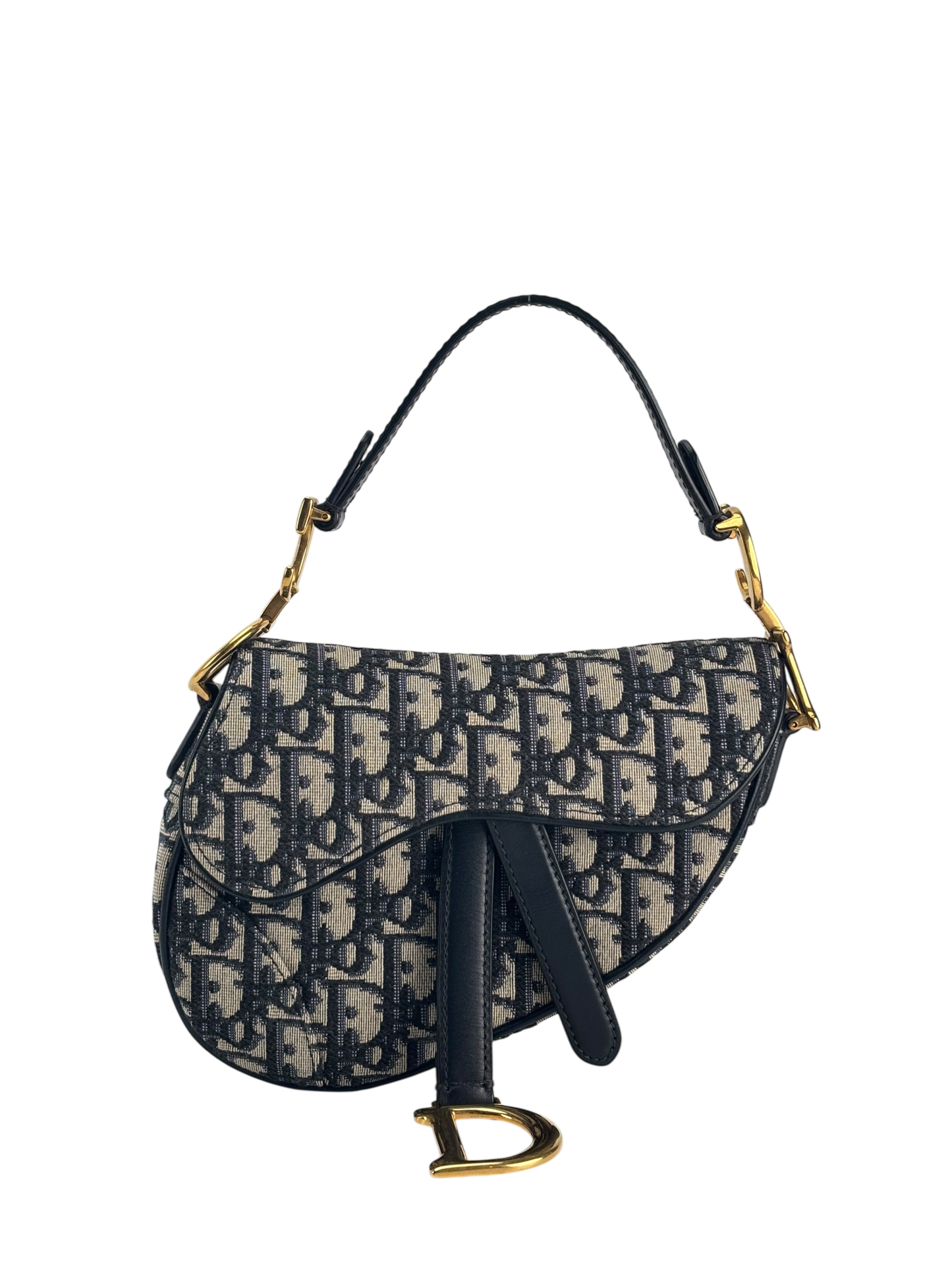 CHRISTIAN DIOR - Navy Trotter Saddle Handbag