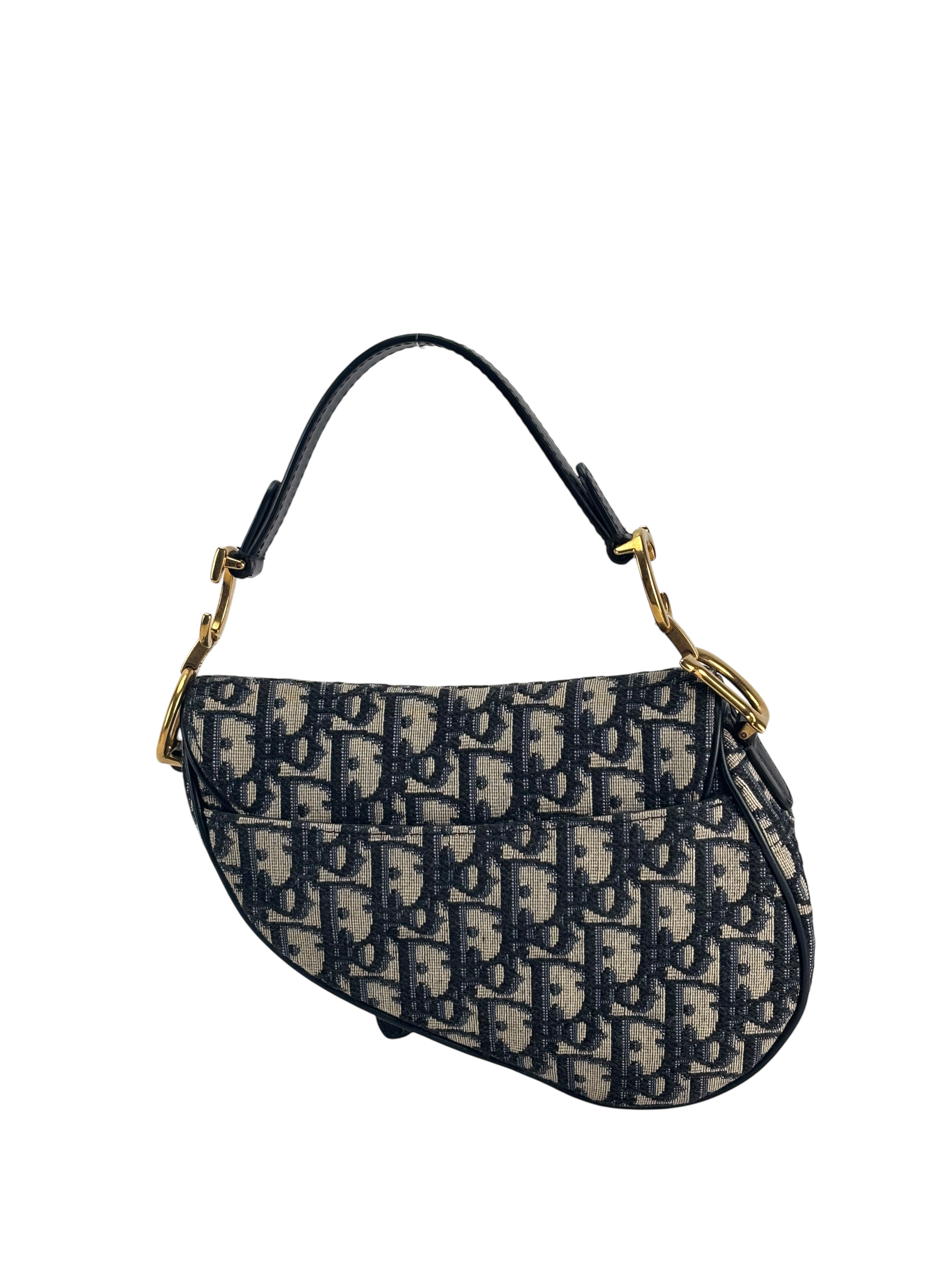 CHRISTIAN DIOR - Navy Trotter Saddle Handbag