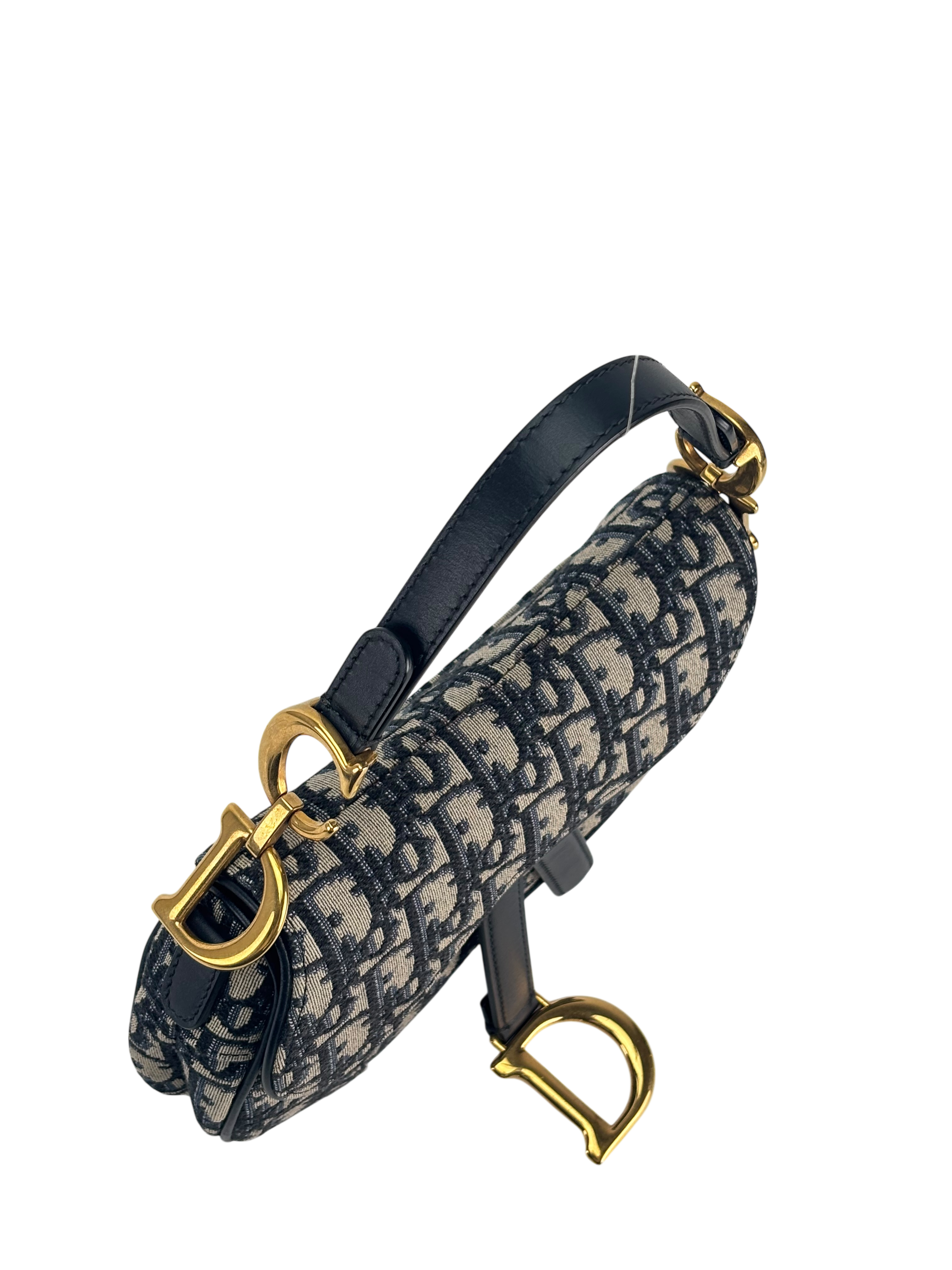 CHRISTIAN DIOR - Navy Trotter Saddle Handbag