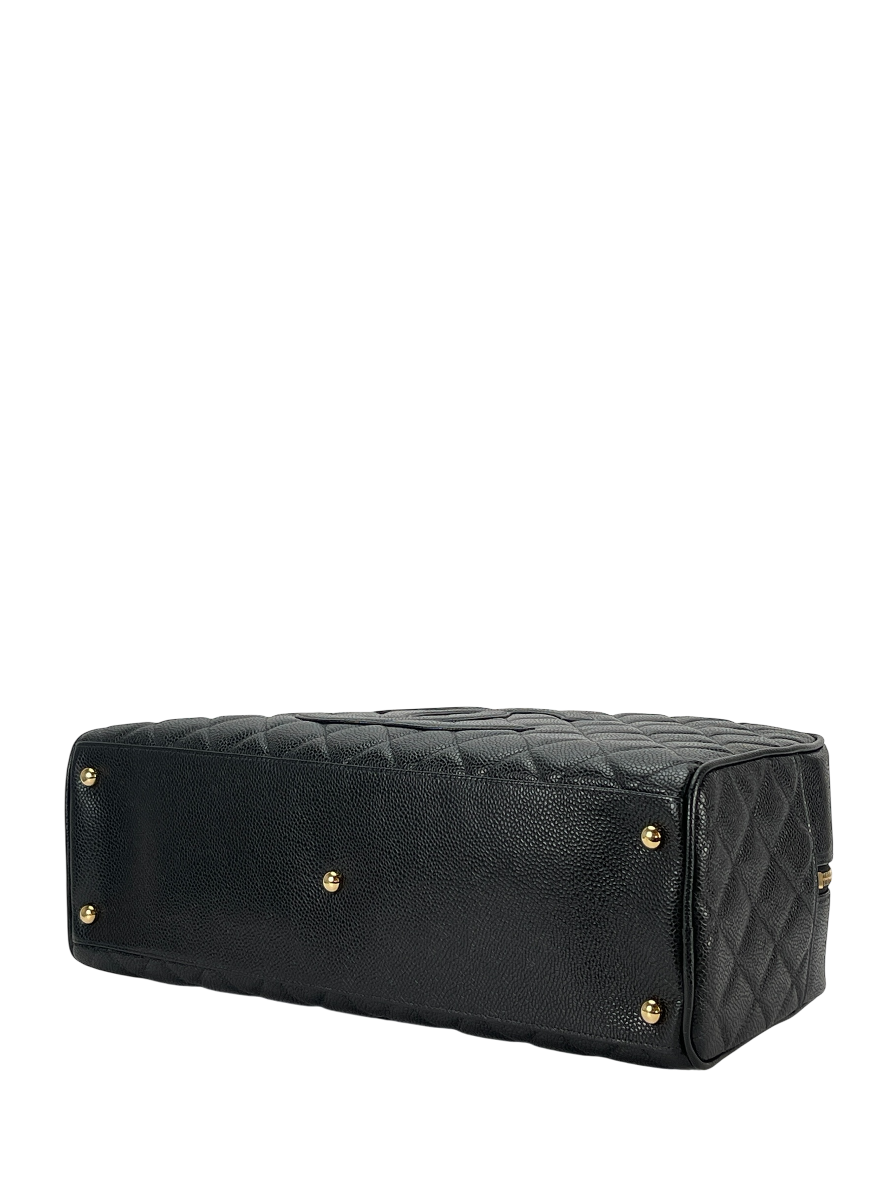 CHANEL - Black Caviar Bowling Handbag