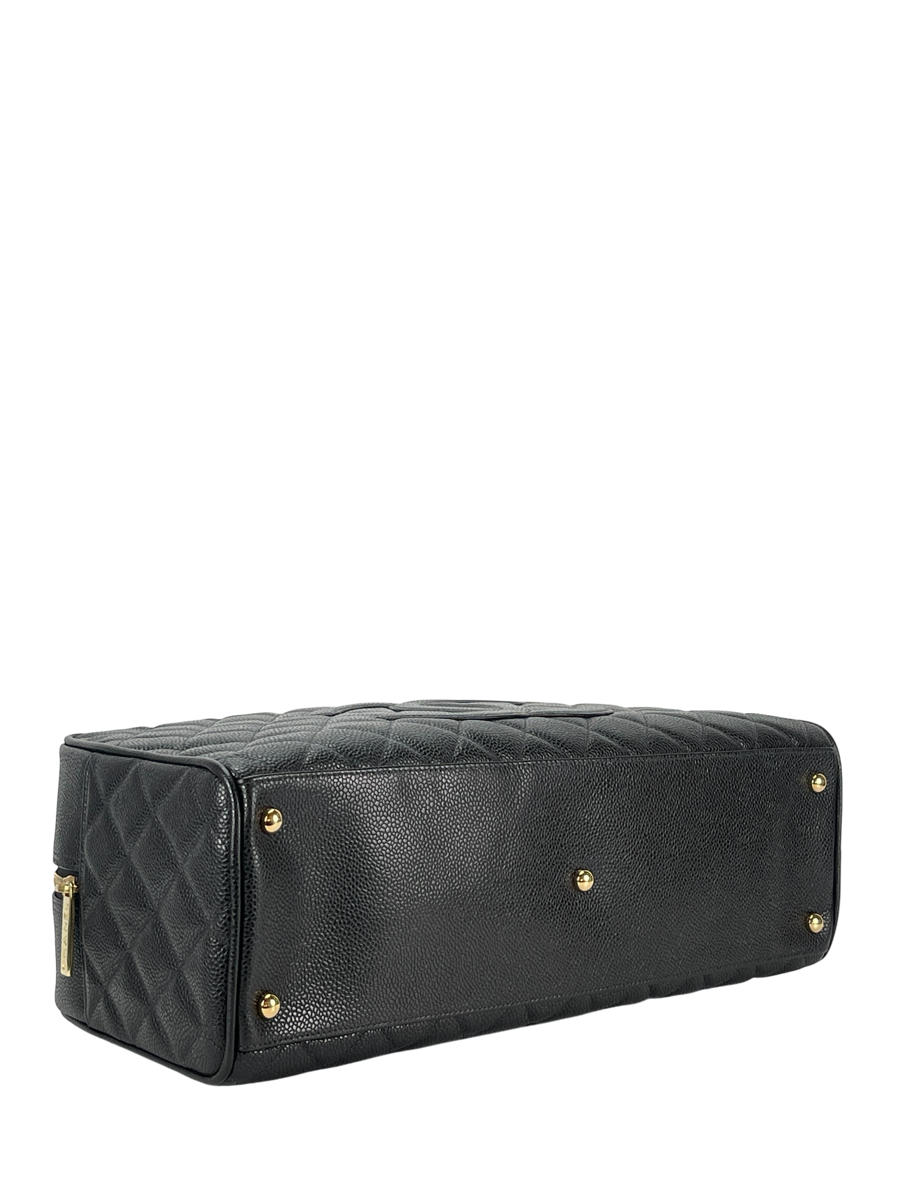 CHANEL - Black Caviar Bowling Handbag