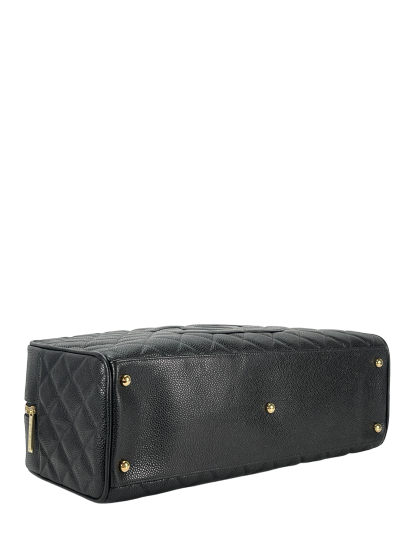 CHANEL - Black Caviar Bowling Handbag