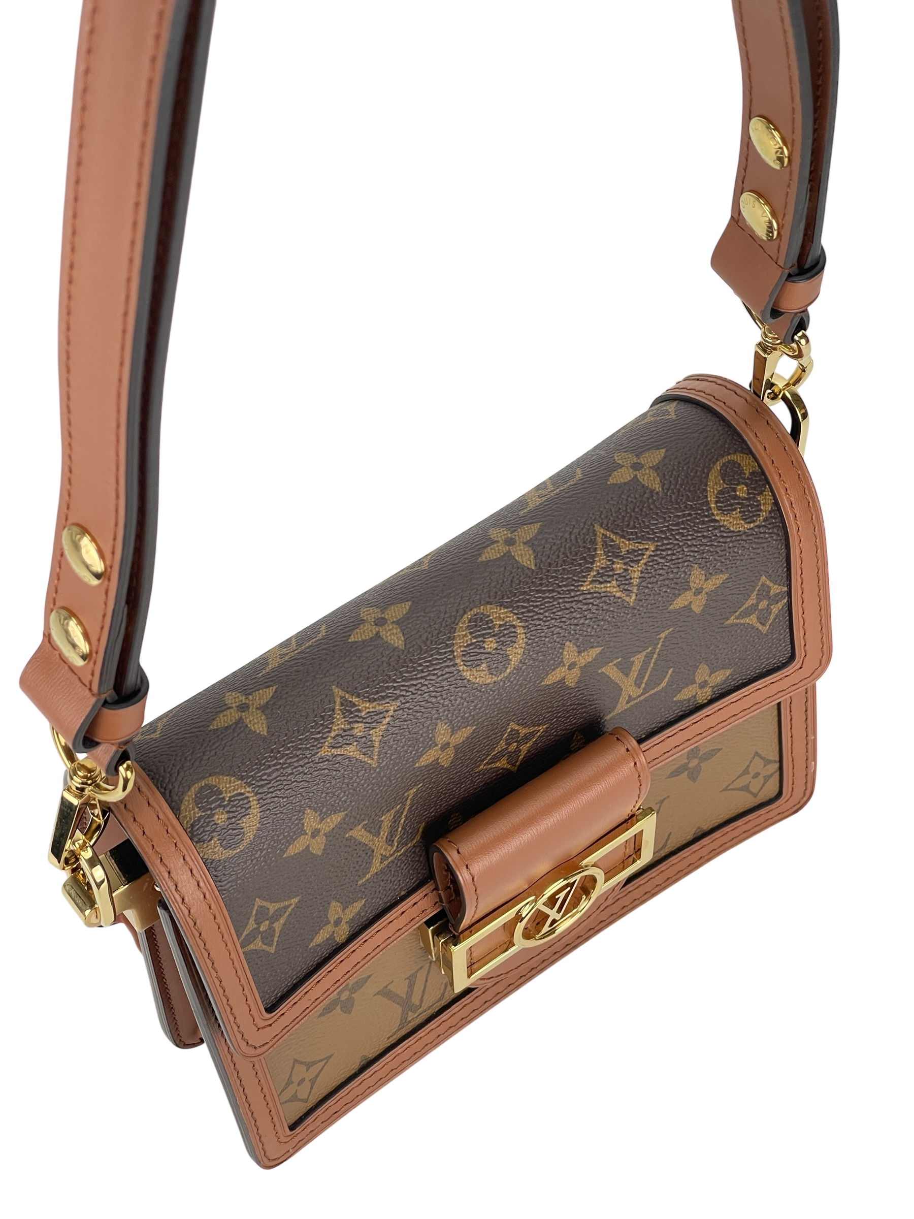 LOUIS VUITTON - Mini Dauphine Shoulder Bag Monogram Reverse Coated Canvas
