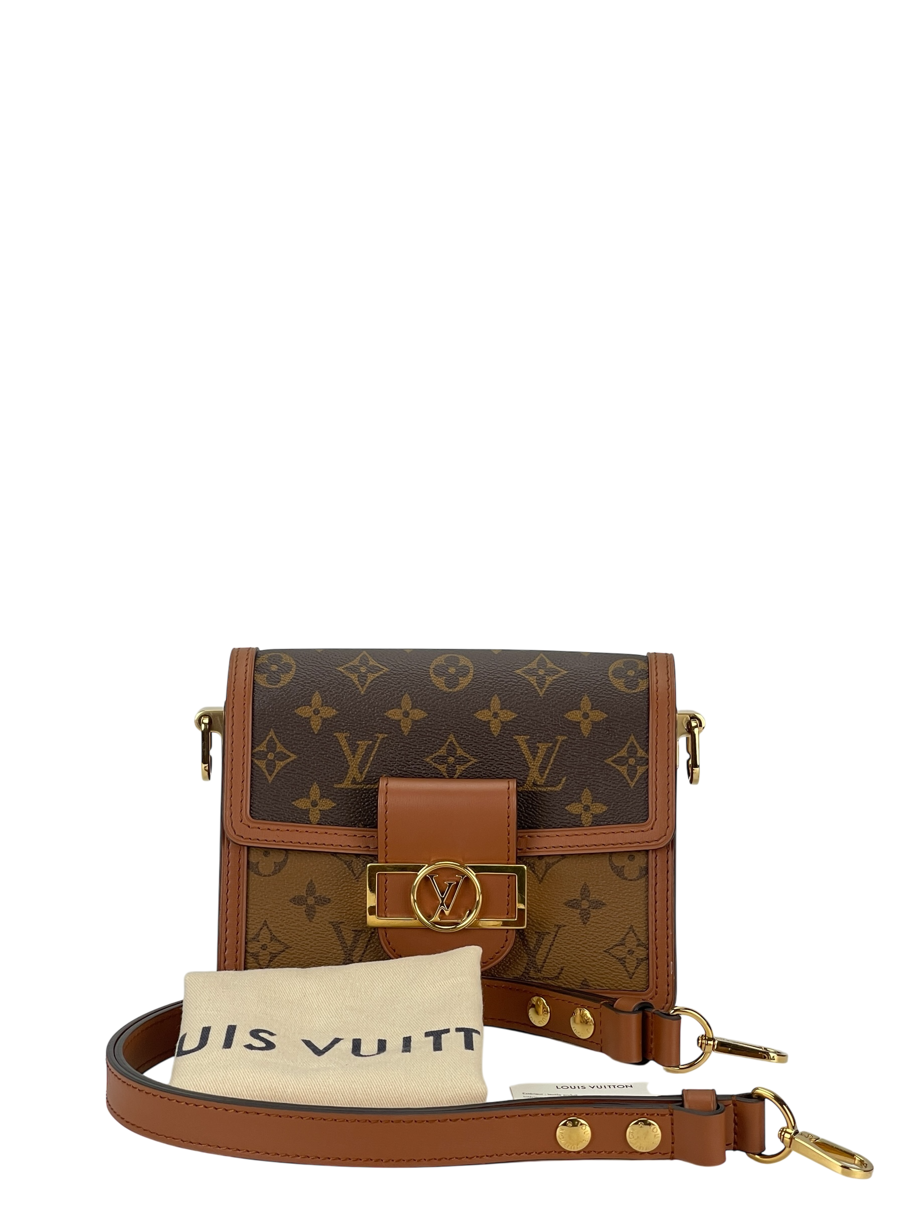 LOUIS VUITTON - Mini Dauphine Shoulder Bag Monogram Reverse Coated Canvas