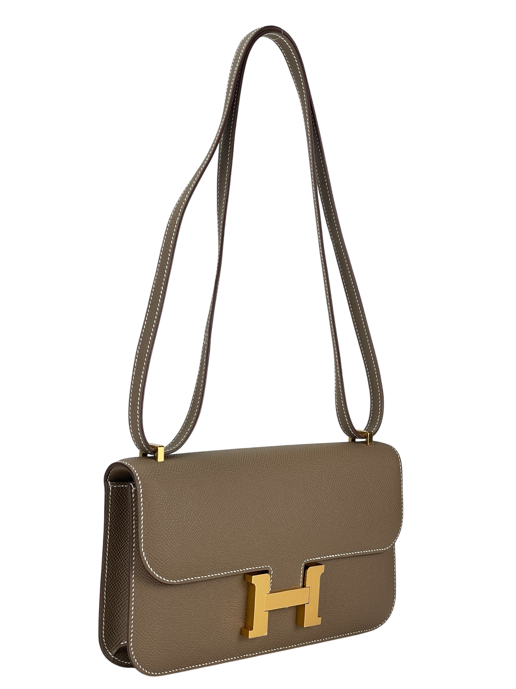 HERMES - Constance Elan Etoupe Epsom Gold Hardware