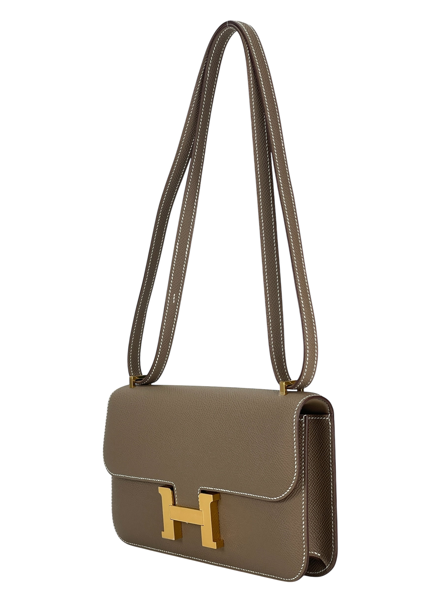 HERMES - Constance Elan Etoupe Epsom Gold Hardware