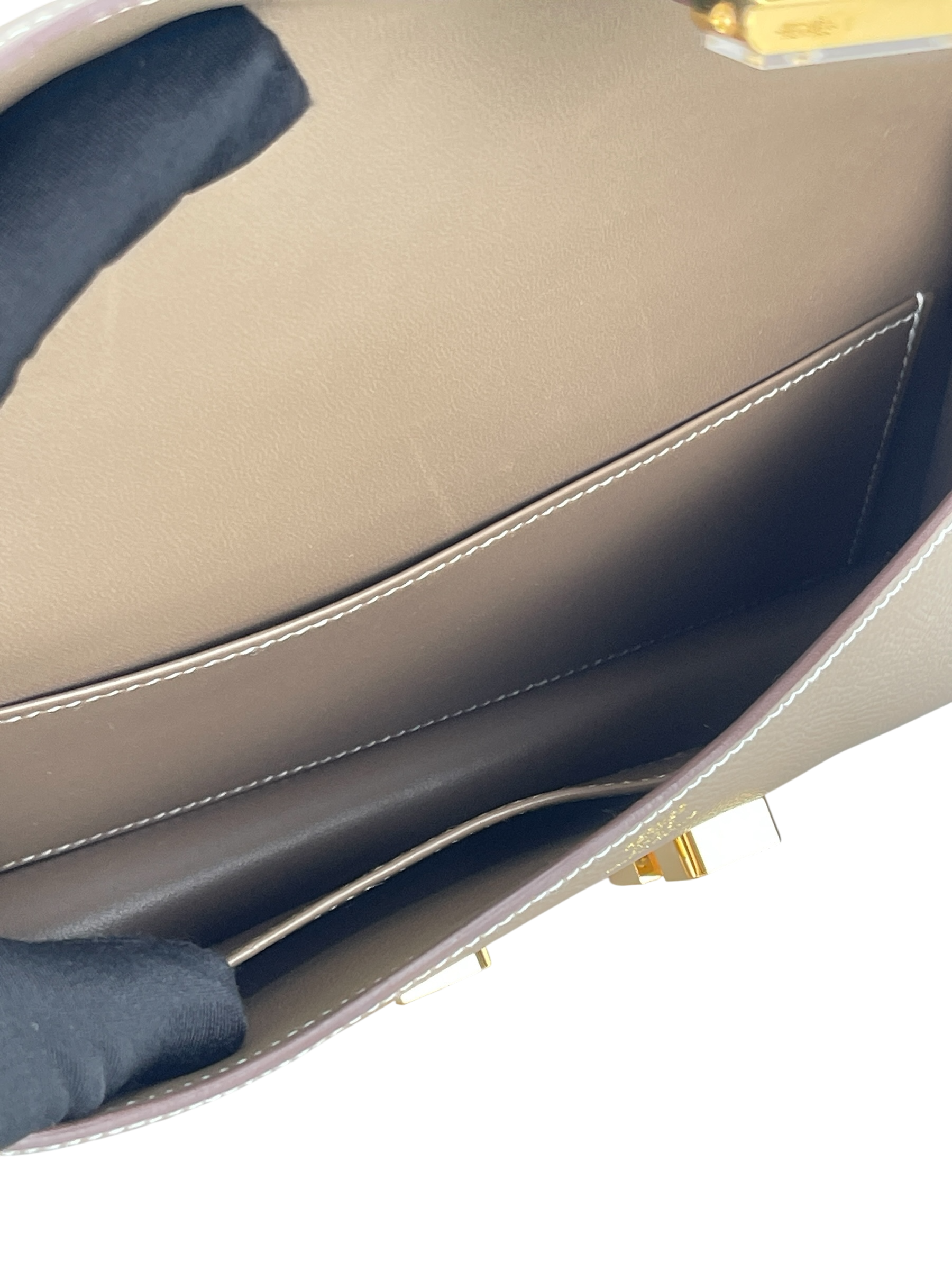 HERMES - Constance Elan Etoupe Epsom Gold Hardware