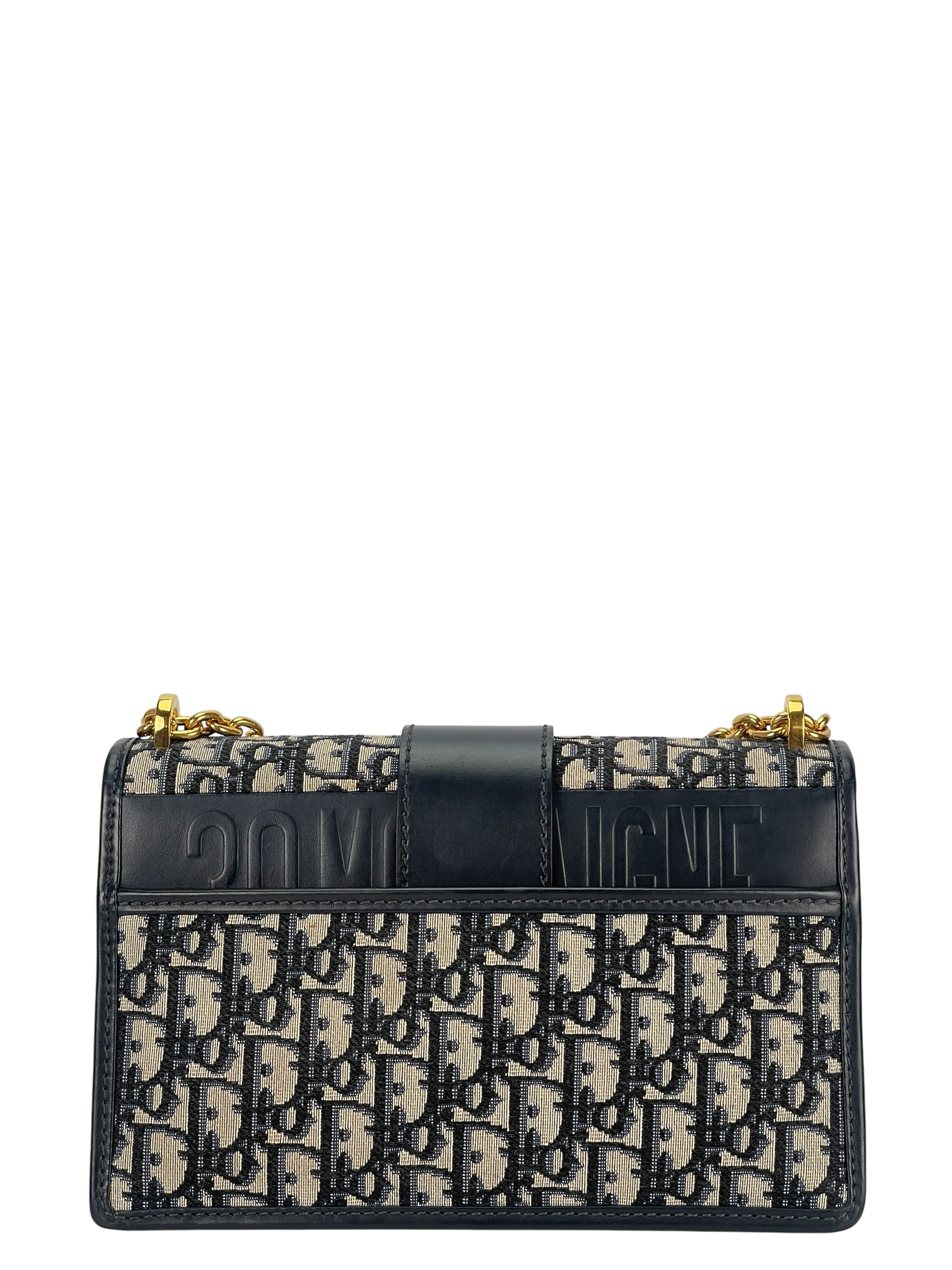 CHRISTIAN DIOR - Montaigne Bag Navy Dior Oblique Bag