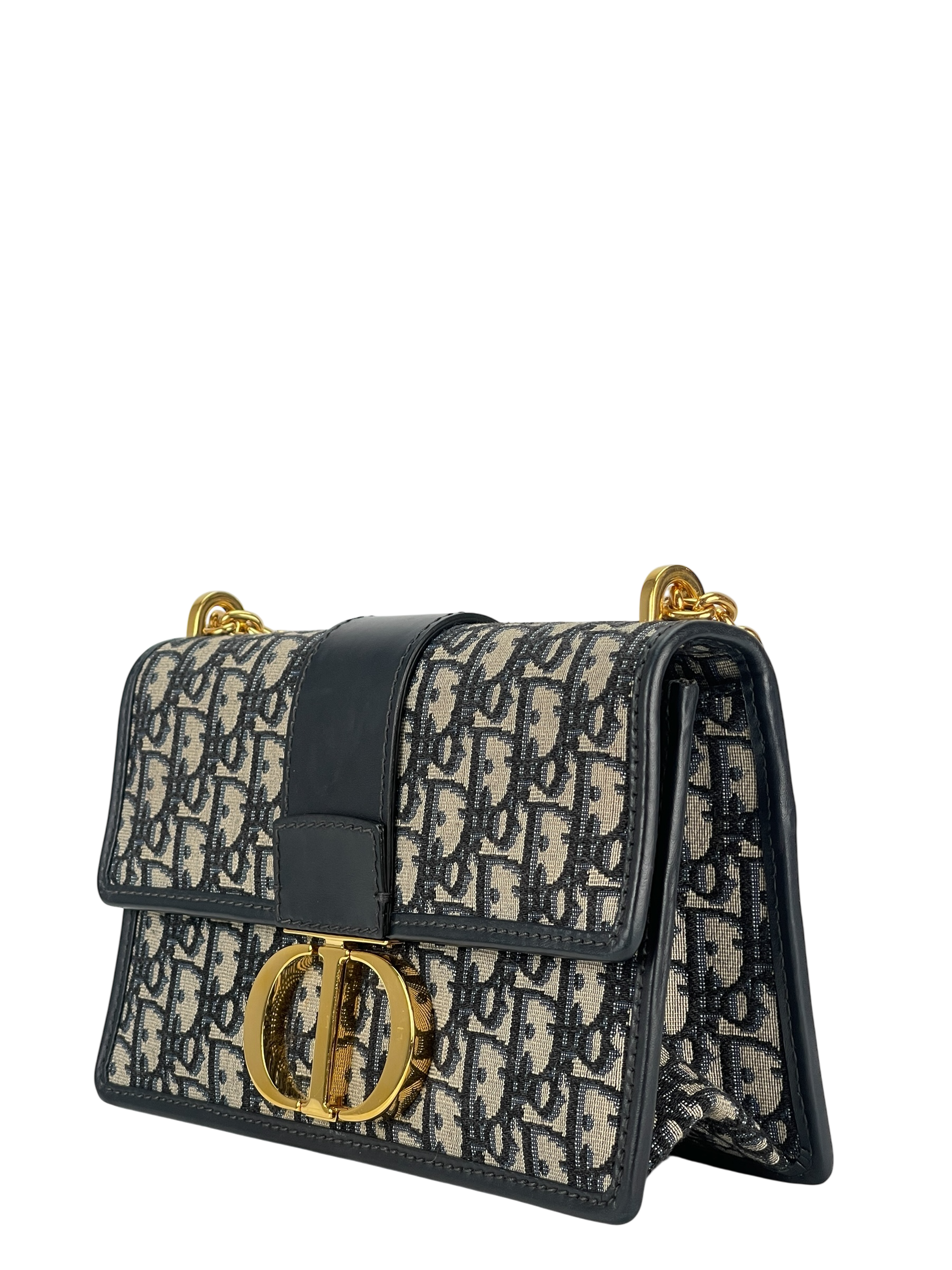 CHRISTIAN DIOR - Montaigne Bag Navy Dior Oblique Bag