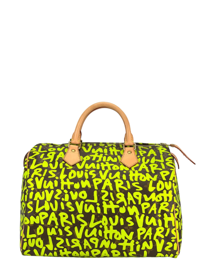 LOUIS VUITTON - Speedy 35  Graffiti Handbag Monogram Canvas