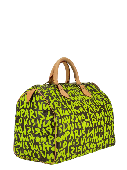 LOUIS VUITTON - Speedy 35  Graffiti Handbag Monogram Canvas
