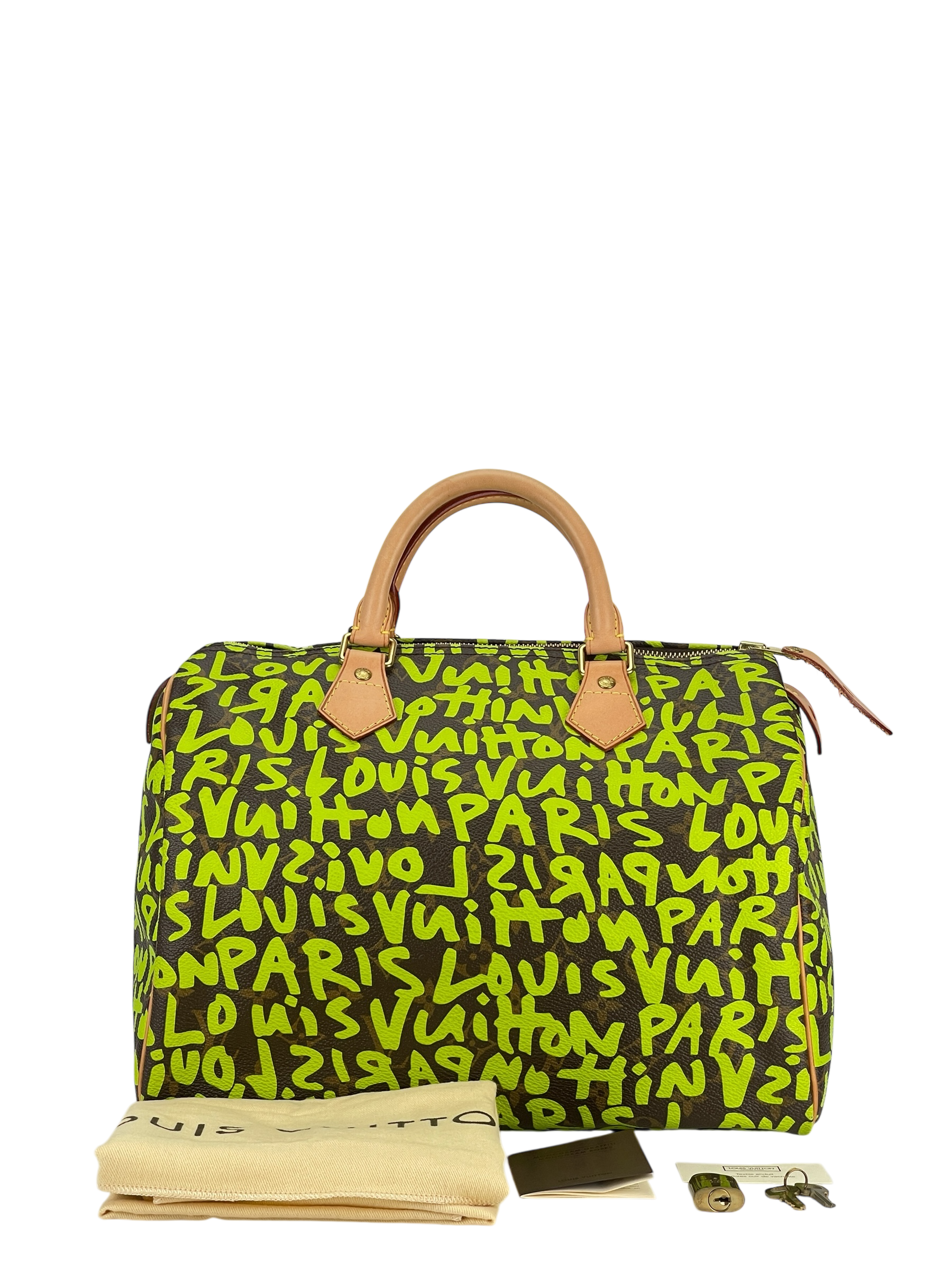 LOUIS VUITTON - Speedy 35  Graffiti Handbag Monogram Canvas