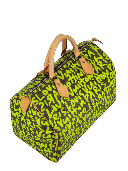 LOUIS VUITTON - Speedy 35  Graffiti Handbag Monogram Canvas