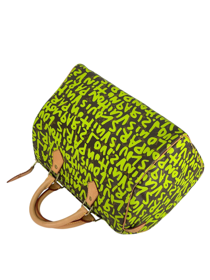 LOUIS VUITTON - Speedy 35  Graffiti Handbag Monogram Canvas