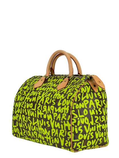 LOUIS VUITTON - Speedy 35  Graffiti Handbag Monogram Canvas