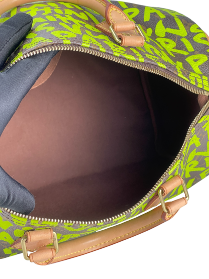 LOUIS VUITTON - Speedy 35  Graffiti Handbag Monogram Canvas