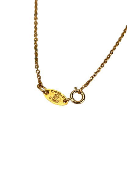 CHANEL - Gold Mini CC Chain Pendant Necklace 
