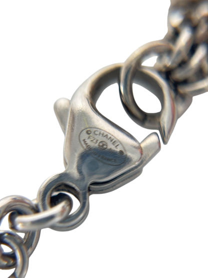 CHANEL - 23N Heart Metal & Strass Rhinestone Necklace