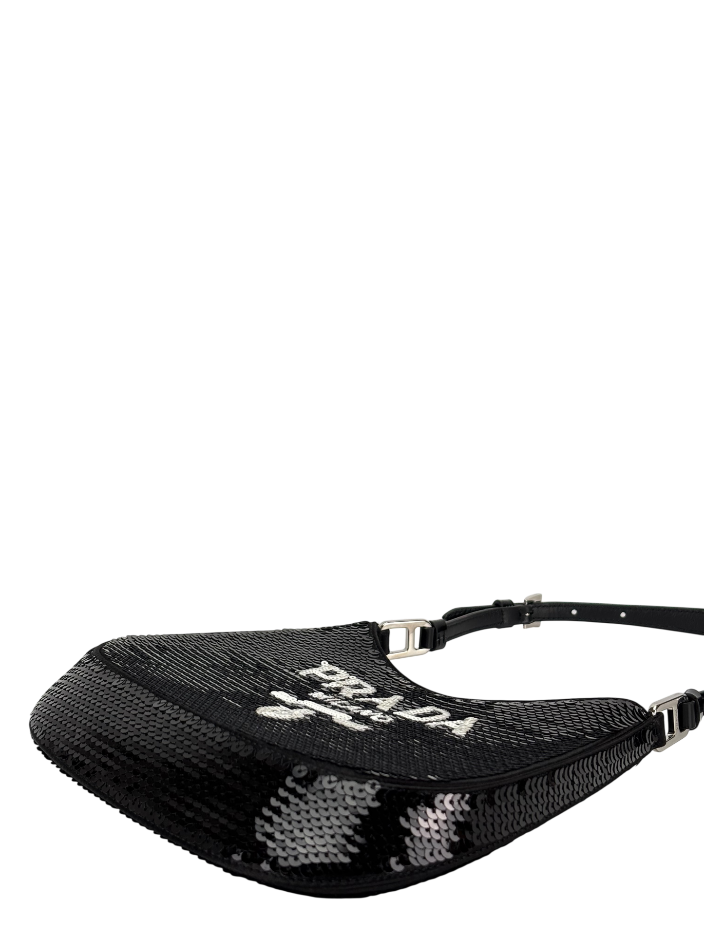 PRADA - Cleo Black Sequins Shoulder Bag 