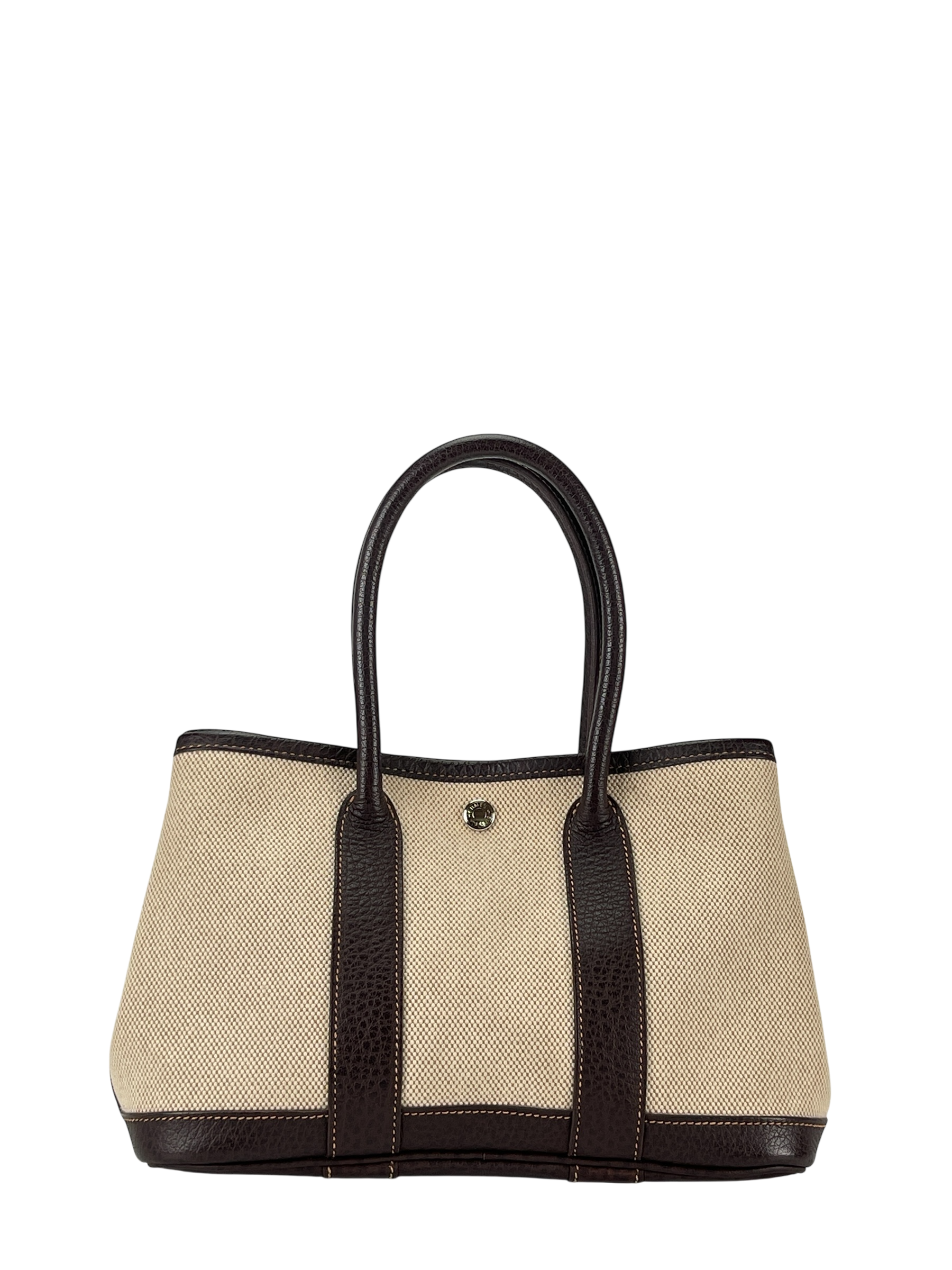 HERMES - Garden Party 23 Beige Buffle Skipper Toile 