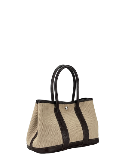 HERMES - Garden Party 23 Beige Buffle Skipper Toile 