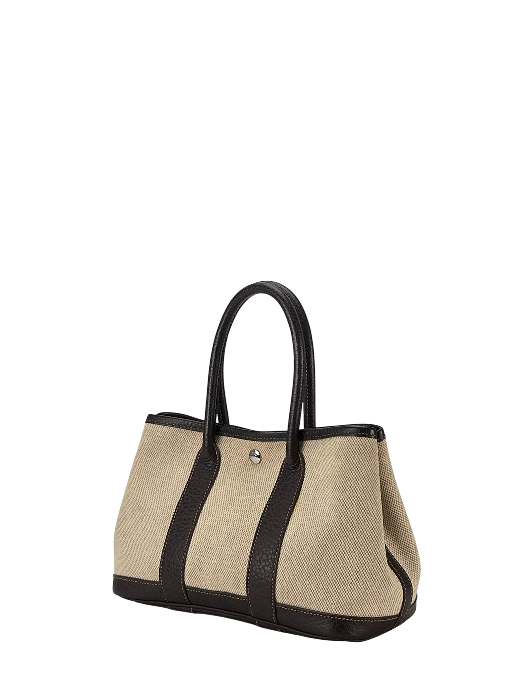 HERMES - Garden Party 23 Beige Buffle Skipper Toile 