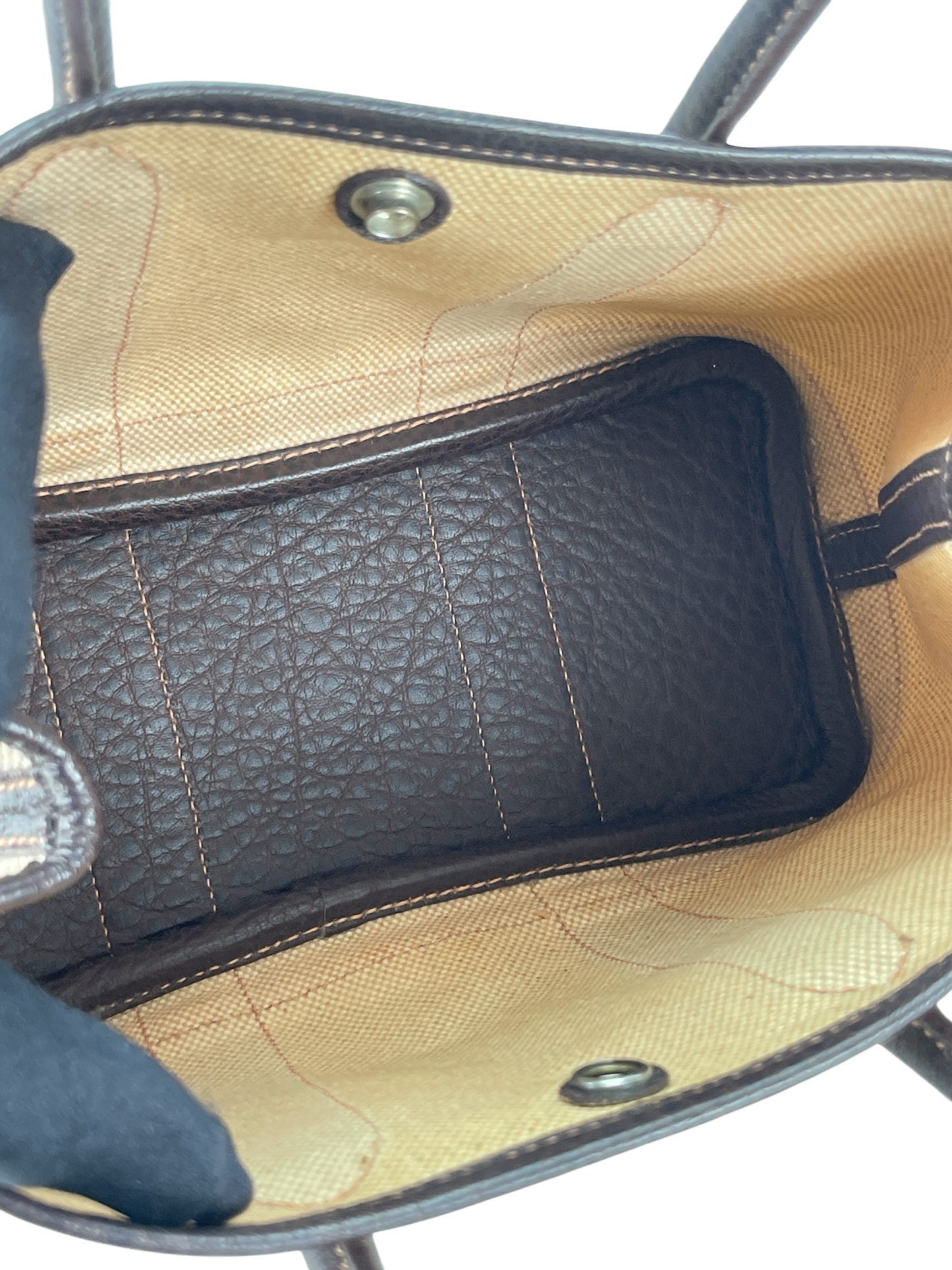 HERMES - Garden Party 23 Beige Buffle Skipper Toile 