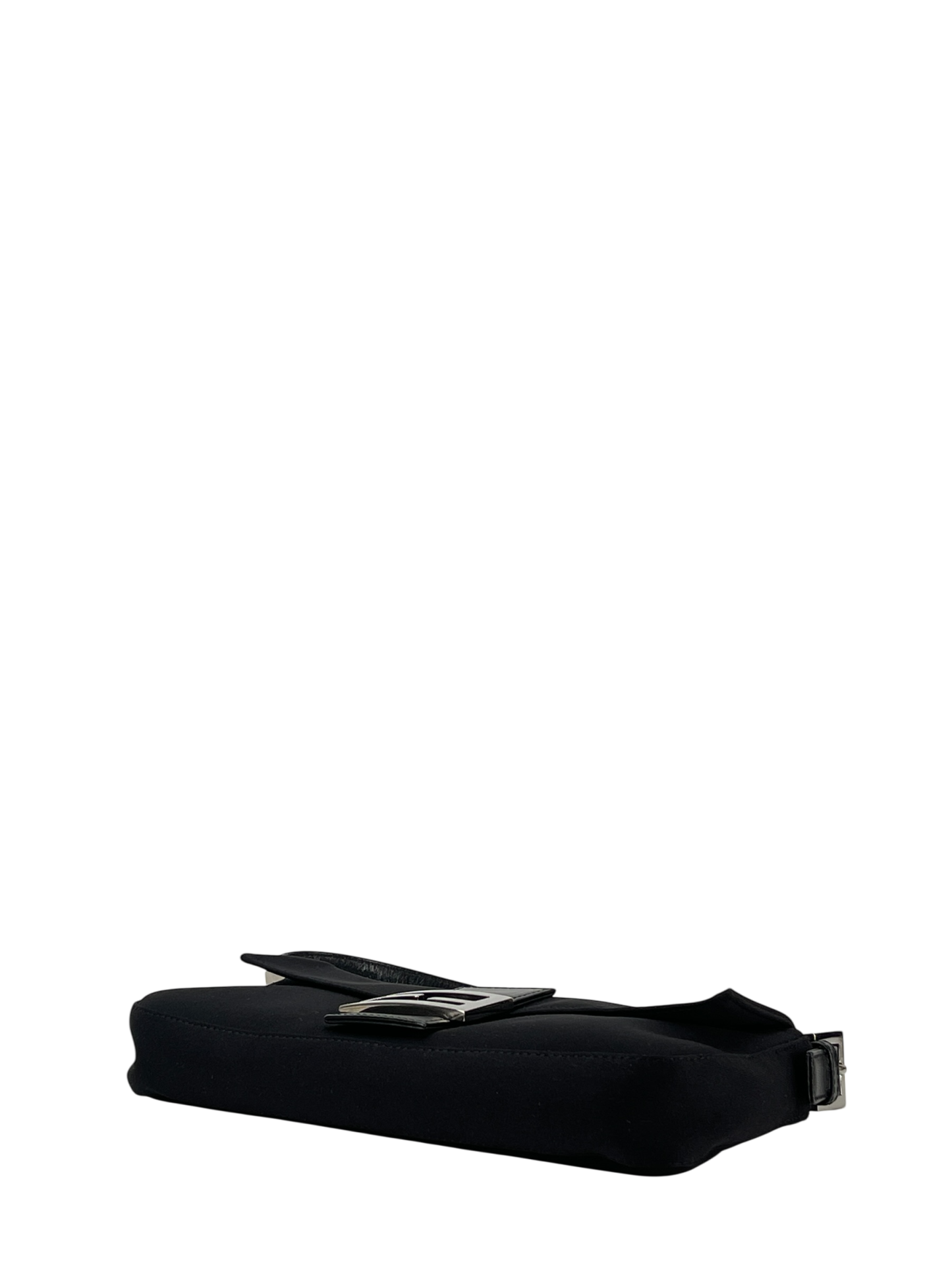 FENDI - Small Black Mamma Baguette Cotton Bag