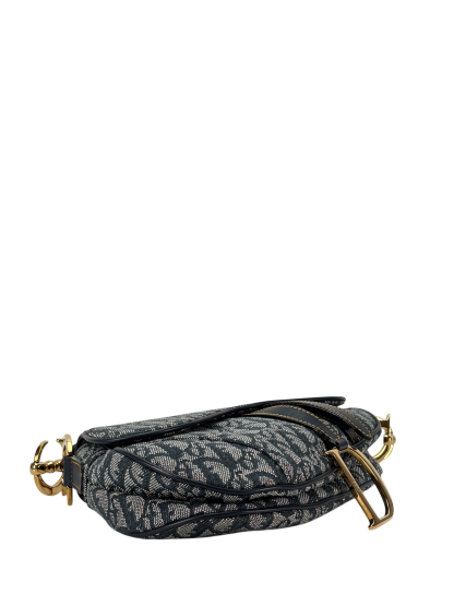CHRISTIAN DIOR - Navy Trotter Saddle Handbag
