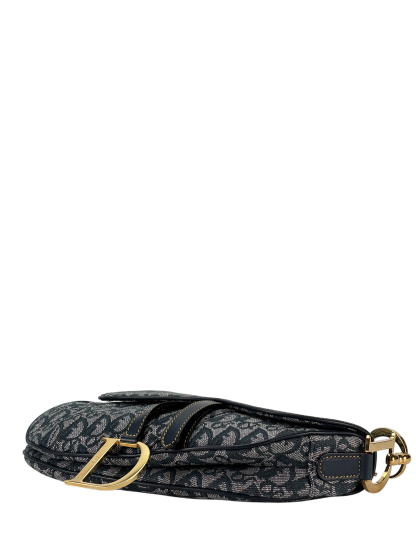 CHRISTIAN DIOR - Navy Trotter Saddle Handbag