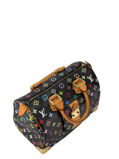 LOUIS VUITTON - Black Monogram Multicolor Speedy30