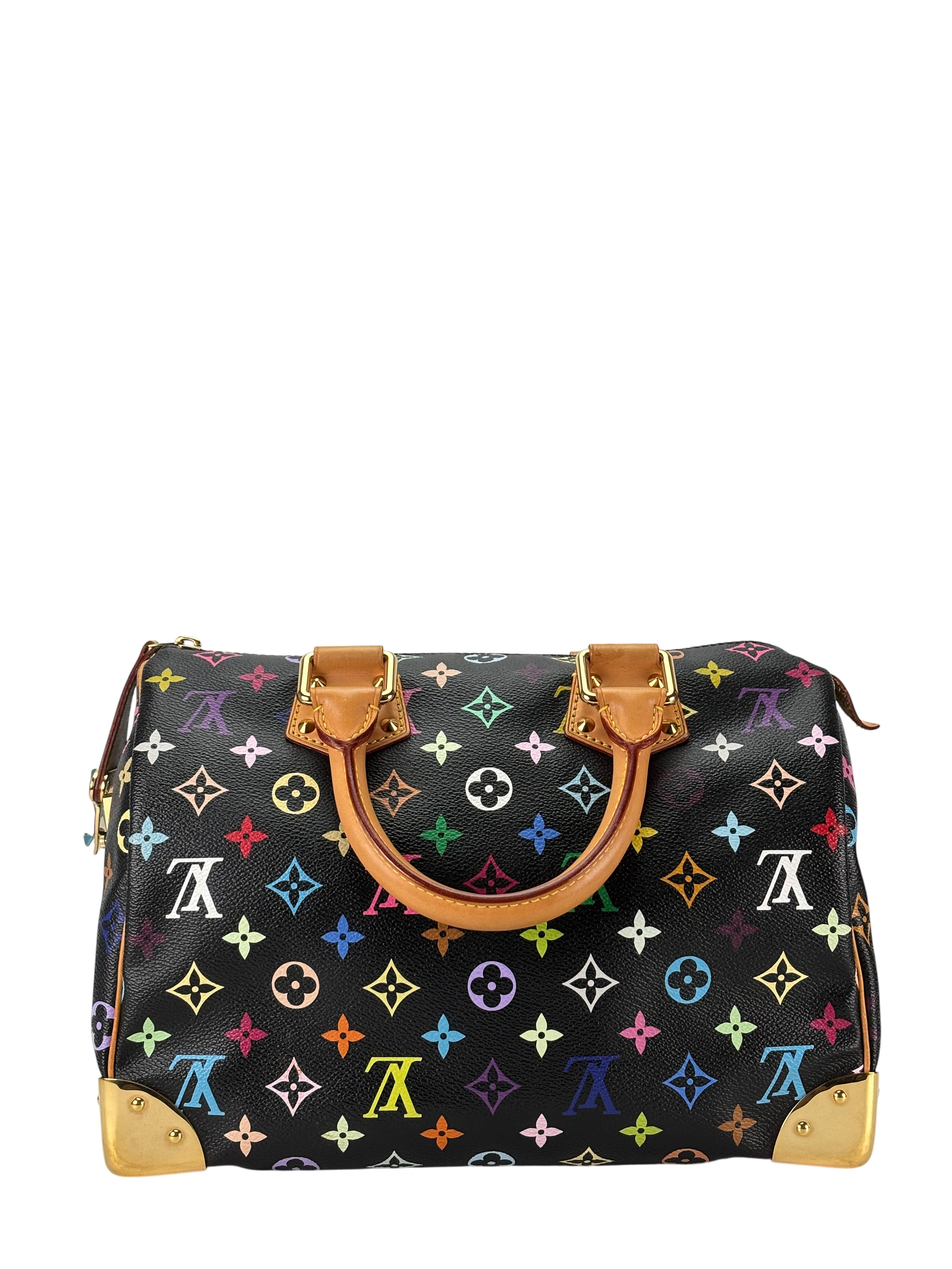 LOUIS VUITTON - Black Monogram Multicolor Speedy30
